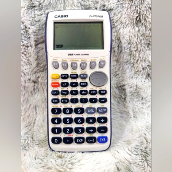 Casio fx-9750GII Graphing Calculator, White - Picture 1 of 10